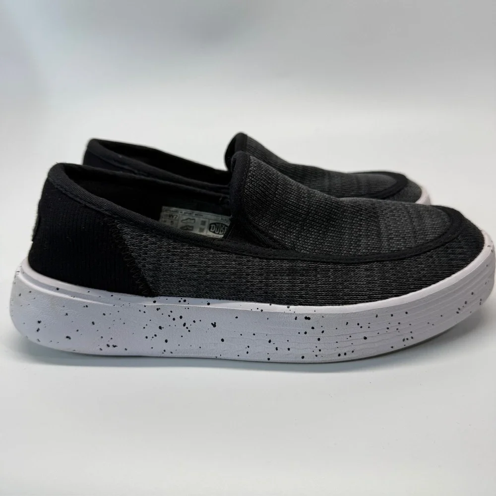 Hey Dude Sunapee W Sport Mesh Slip Pull On Shoe 40241-001 Black Women 7 - Picture 6 of 14